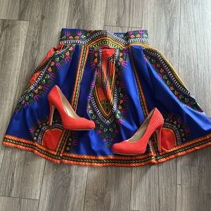 I.N.C. Round-toe Snake Embossed Heels